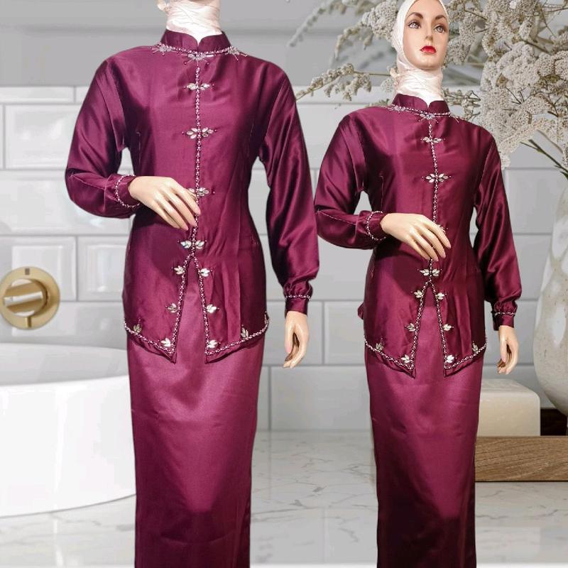 1 SET BAJU KURUNG MELAYU MARISA EDISI  BRIASMID KONDANGAN SERAGAMAN PERPISAHAN Lembut Mewah Nyaman Silk 3