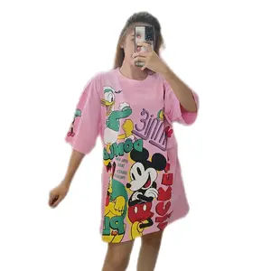 kaos flower minnie oversize