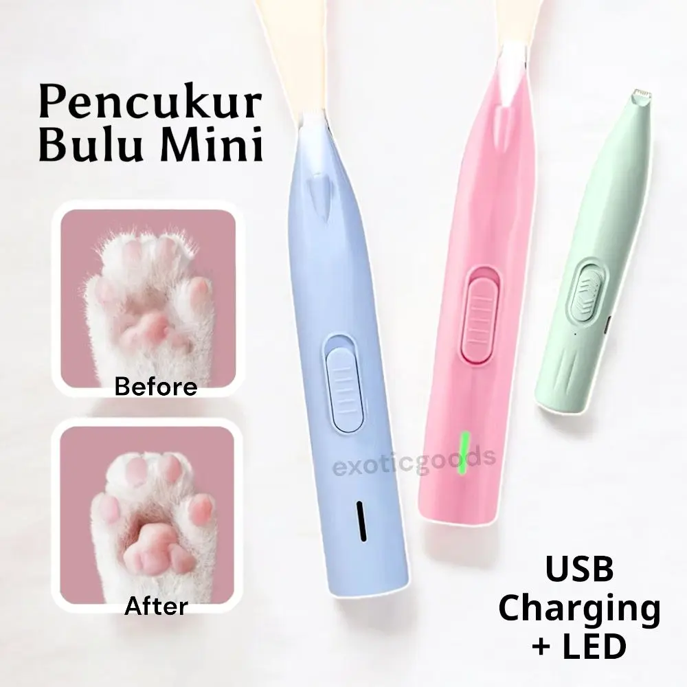 Pencukur Bulu Hewan CUKURAN KAKI ANJING KUCING CUKURAN MINI