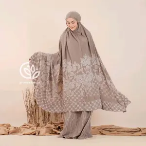 mukena shakila rayon premium jumbo setelan atasan bawahan batik tebal adem nyaman panjang lembut