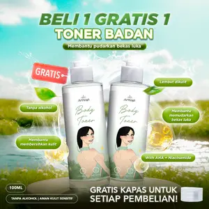 2 TONER BADAN AHA BPOM GRATIS KAPAS MENCERAHKAN BY SAPTADASA