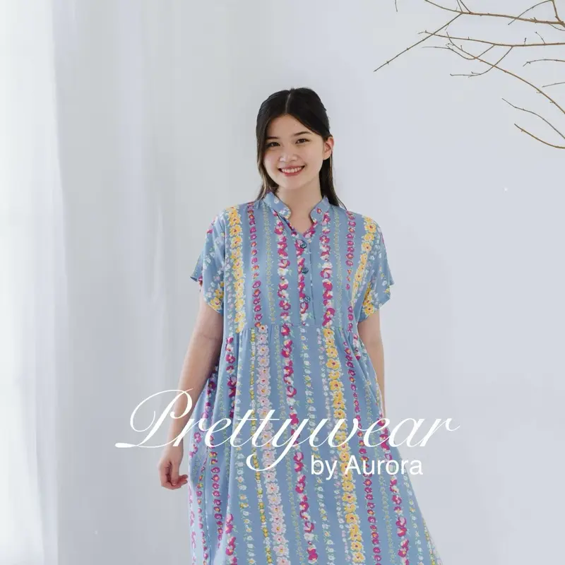 Nona Dress Part 2 Daster Busui Bumil Cantik Murah Premium Pakaian Wanita Bunga Rayon Premium Ada Saku Katun Nyaman Kancing Motif 4