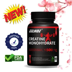 EELHOE Creatine, Suplemen Olahraga Untuk Performa, Pemulihan, Dan Pertumbuhan Otot, 60 Kapsul