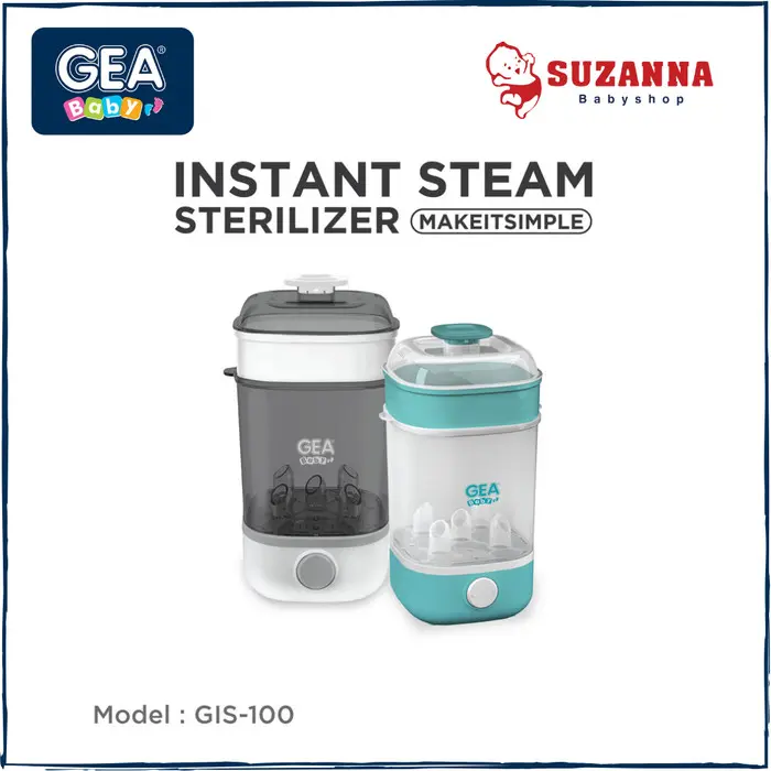 Gea Baby GIS-100 Instant Steam Sterilizer / Steril Uap Botol Bayi 0