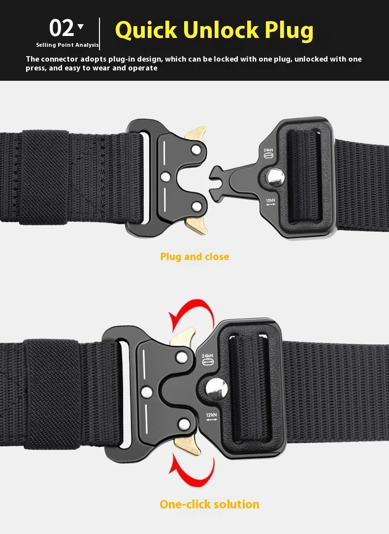 Product Introduction of Thắt Lưng Thường Ngày Dành Cho Nam Giới, Chất Liệu Nylon, Dễ Phối Đồ Thích Hợp Cho Quần Công Sở, Dễ Khóa, Mang Theo Ngoài Trời 4