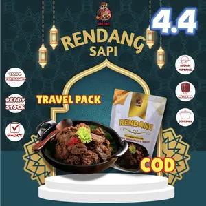 Langsung Kirim!! [4.4 SPESIAL] RENDANG SAPI Travel Pack Eko kayes Daging Food Frozen