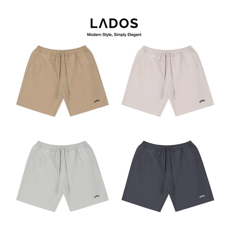 Quần Short Đùi Nam chất Kaki lạnh cao cấp thêu logo LADOS-4182 form basic trẻ trung dễ phối đồ