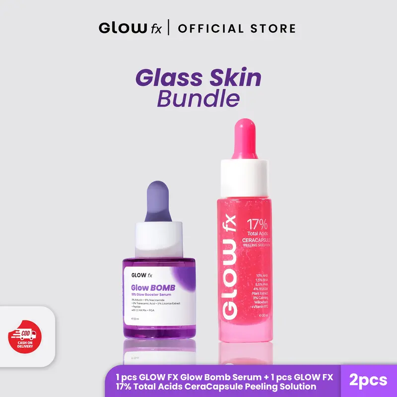 [Glass Skin Bundle] - GLOW FX - 17% Total Acids CeraCapsule Peeling Solution - Serum Exfoliasi Wajah Mengandung Glycolic Acid Untuk Mencerahkan dan Menghaluskan Wajah 0