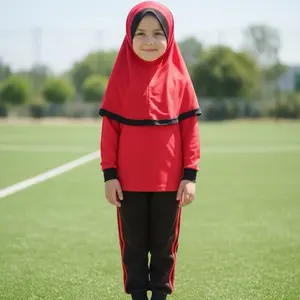 Setelan Baju Olahraga Anak Sekolah MI/SD Merah Hitam 0 Outdoor