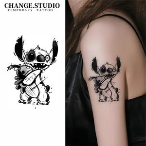 Xăm tạm thời, Thiết kế hình xăm Stitch, Không thấm nước, Không sợ ma sát, Kéo dài trong 15 ngày