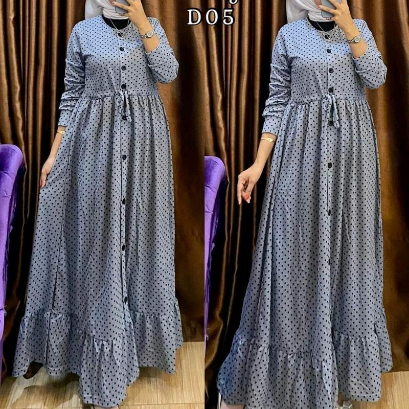GAMIS VOXY SERUT POLKA Dress Wanita Polkadot 2