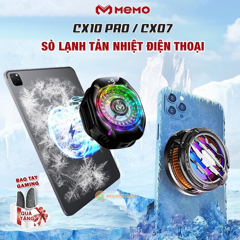 Quạt tản nhiệt điện thoại sò lạnh CX07 CX10 Pro CX12 Memo CX15 Pro AI RGB - Quạt tản nhiệt dùng cho ipad máy tính bảng giá rẻ Led Usb