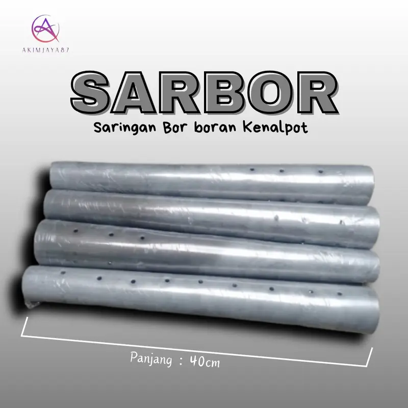SARBOR PIPA BORBORAN LUBANG 4x9 KENALPOT BOR BORAN SARBOR UNIVERSAL saringan knalpot engker sarful 1