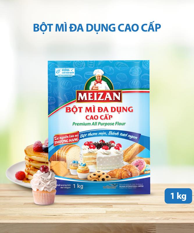 Bột mì đa dụng cao cấp hiệu Meizan 1kg