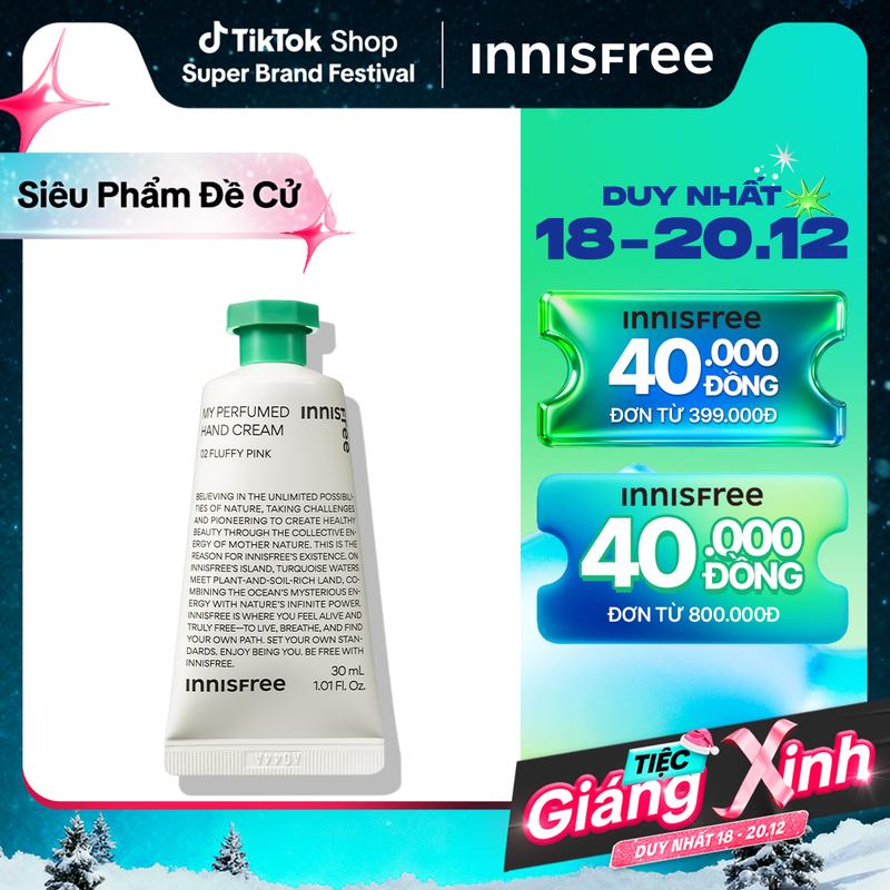  Kem dưỡng da tay INNISFREE My Perfumed Hand Cream 30mL 