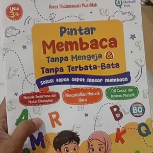 Buku Ceria Pintar Membaca Tanpa Mengeja & Tanpa Terbata-Bata Solusi Cepat Membaca || Buku Aktivitas Anak TK || Buku Lancar Membaca