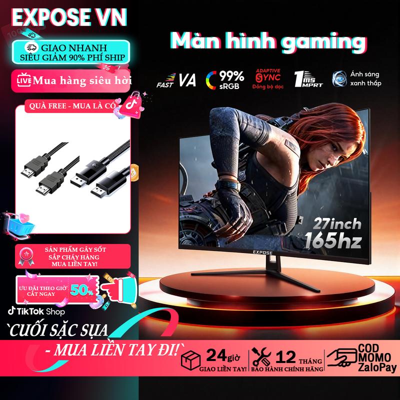 Dragon màn hình pc 27inch 75HZ-165Hz 1ms GTG màn hình gaming màn hình chơi game Full HD 1080P IPS FreeSync Premium HDR400 Mới 100% Bảo hành 3 năm