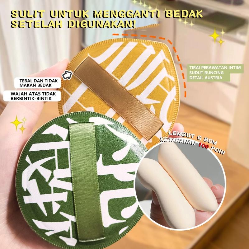 Puff Sponge Bedak Cair Spons Foundation Wajah Profesional Ekstra Besar Ekstra Tebal 7cm Lembut Dan Alami Blender sponge lokal 3