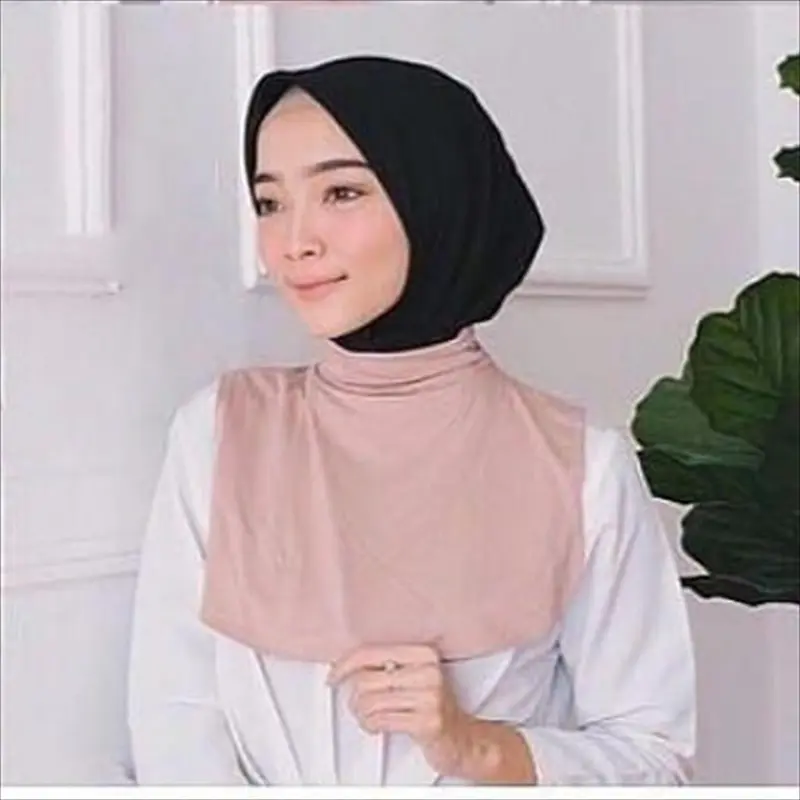 BU 865 - Manset inner Leher dan  dada model toga untuk dalaman hijab 3