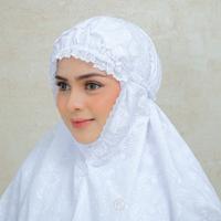 Gambar {Raisma} Gamis Putih Ihram 1 Set Dengan Bergo Dan Sarung Tangan Warna Putih Bahan Katun Jepang - Putih, M dari Raisma Muslim Wear Kota Tangerang 5 Tokopedia
