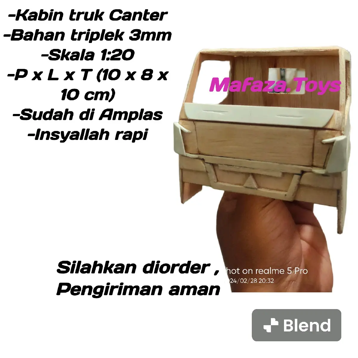 Kabin Miniatur Truk Skala 20 banyak model