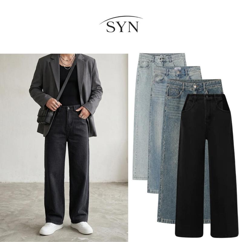 Quần Jeans Nam Ống Suông SYN Nhiều Màu, Phong cách, Quần SYN Jeans 03