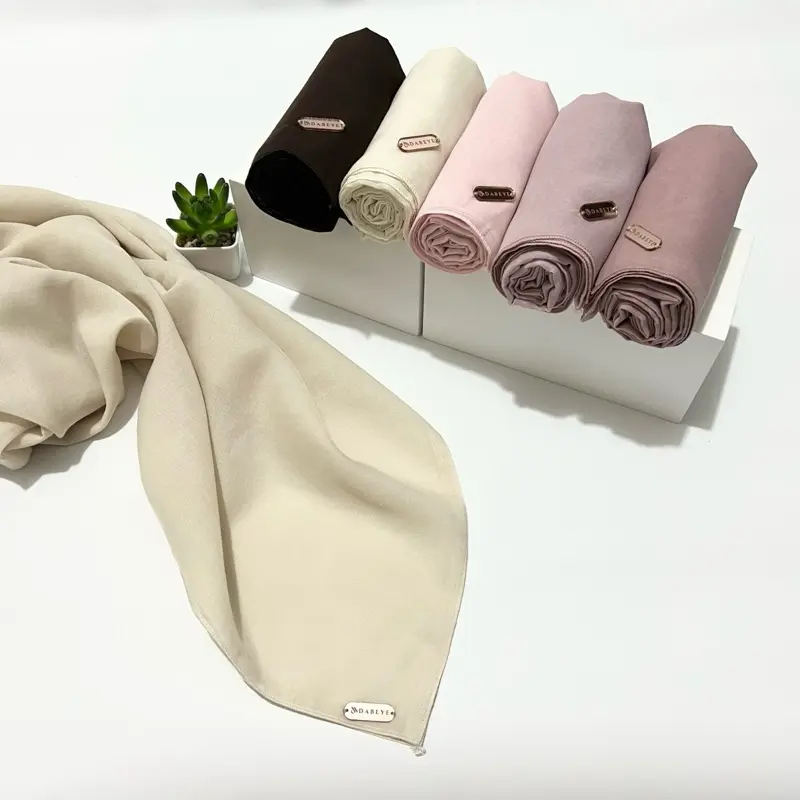 DABEYE HIJAB SEGI EMPAT PARIS PREMIUM NECI DUA SISI LOGO DABEYE