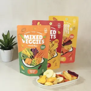 KERIPIK SAYUR DAN BUAH / MIX VEGETABLES AND MIX FRUITS/ KEMASAN POUCH