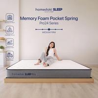 Gambar Homedoki PRO24 /  Memory Foam Backpain Relief / Pereda Tekanan 7 Zona / Mattress In a Box / Tebal 24cm - 90×200 dari Homedoki Sleep Kota Tangerang 1 Tokopedia