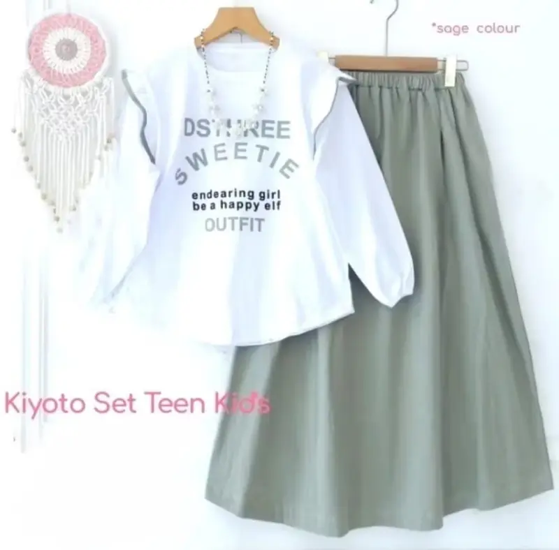 KIYOTO SET KIDS SETELAN ANAK PEREMPUAN TERBARU 1