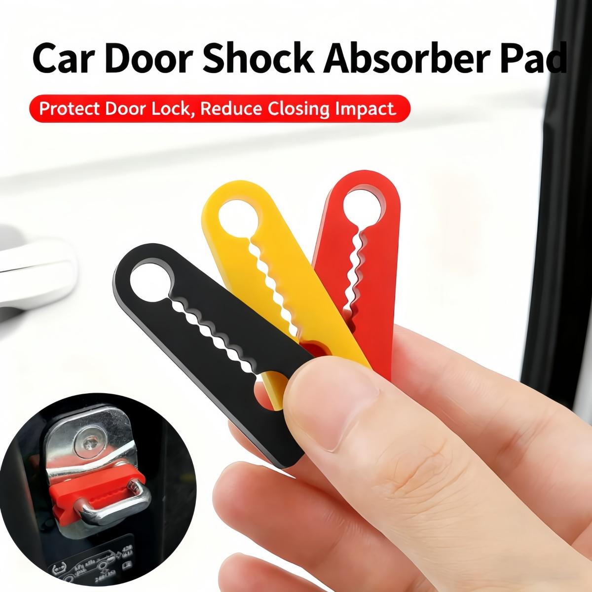 【Bosjie】4Pcs Karet peredam getar untuk pengunci pintu mobil / Bantalan pengunci pintu peredam yang tebal dan tahan air