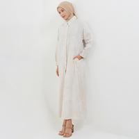 Gambar MFMW Waheeda Dress Gamis Cream - L dari MFMW Shop Kota Bandung 4 Tokopedia