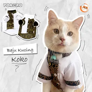 PORORO - Baju Kucing - Kemeja Koko PORORO