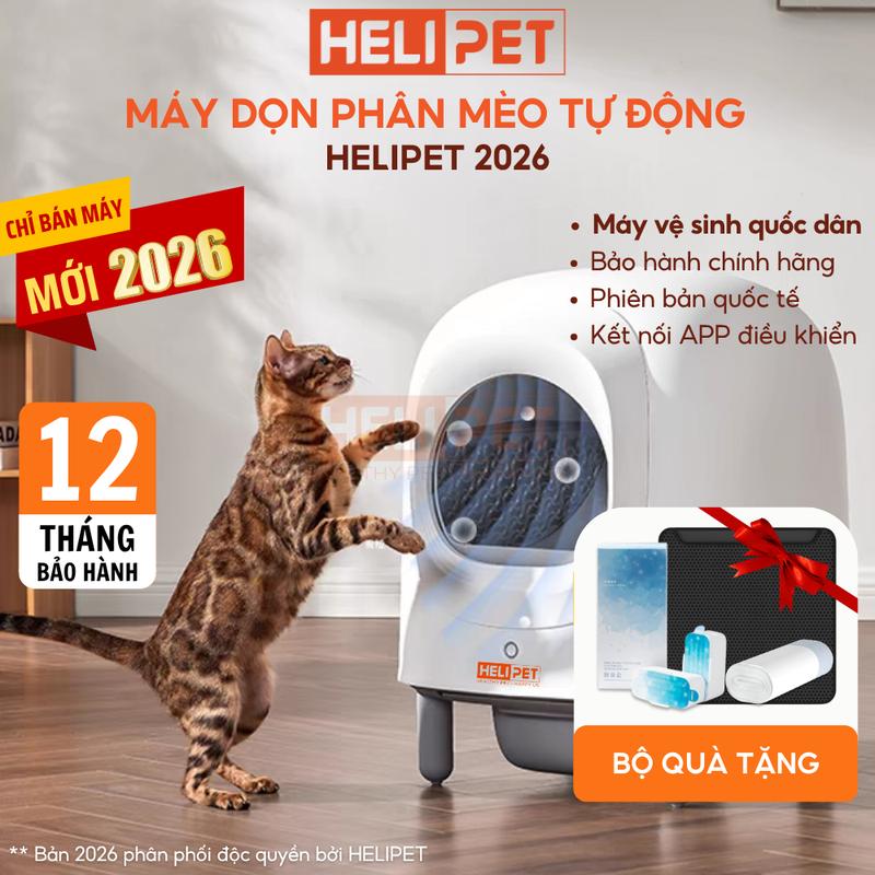  Máy Dọn Phân Mèo Tự Động PETREE x HELIPET 2026 Bản Quốc Tế - HeLiPet 