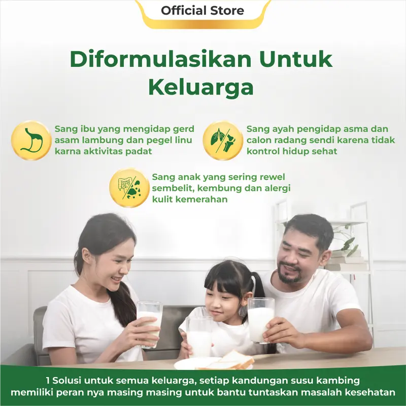Ternak Syams Susu Kambing Etawa Bubuk Rasa Original 500 gram alami rendah gula terapi ISPA sesak nafas berat asma tuberkulosis peradangan paru paru pemula akut batuk berdahak imunitas lemah anak anak orang tua lansia dewasa rendah laktosa nyeri sendi 3