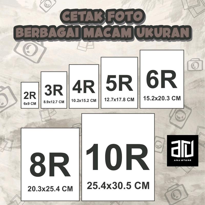 CETAK FOTO BERBAGAI MACAM UKURAN MULAI DARI 2R,3R,4R,5R,6R,8R,10R MURAH DAN BERKUALITAS ( BISA COD ) 1