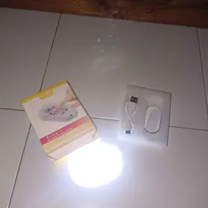 Lampu Plafon Mobil LED Sentuh Interior Dashboard Tempel Tanpa Kabel 6 LED 5V USB Putih Es-biru Biru Warna-warni Merah Muda Mini Ringkas Kecerahan Tinggi PVC LED