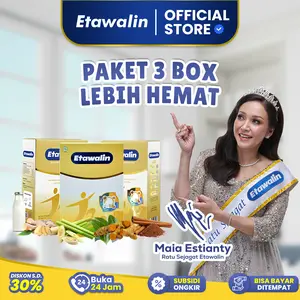 PAKET 3 BOX SUSU ETAWALIN I BELI 3 LEBIH HEMAT I 200 GRAM ORIGINAL [BPOM] | AKUN RESMI ETAWALIN BISA COD  [minuman yang terbuat dari susu kambing etawa dipadukan dengan Rempah pilihan]