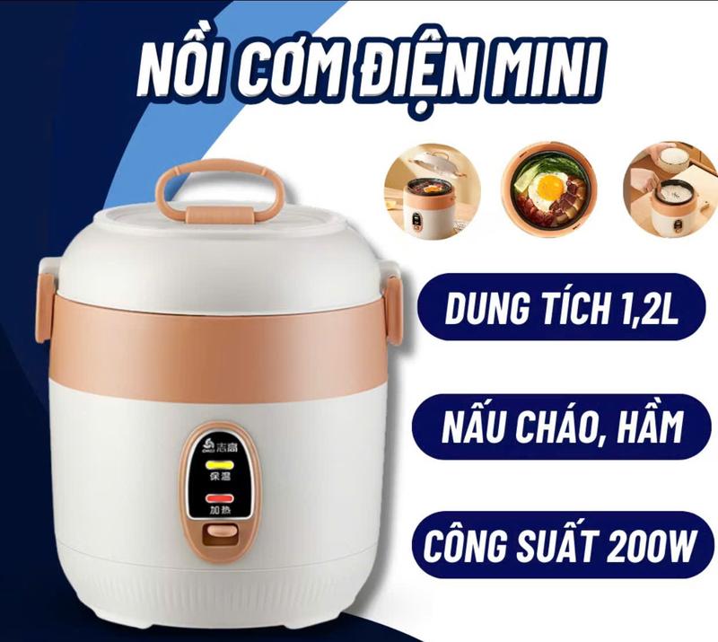 Nồi Cơm Điện Mini CHIGO Dung Tích 1L - Nấu Hầm Súp Cháo -Mới