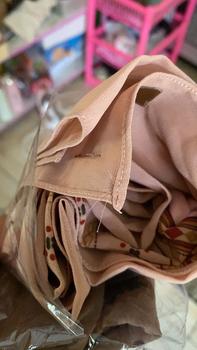 Product Review of Lotun Hana Series - Hijab Pashmina Instan Printing Motif Etnik Material Premium Simpel Mudah dipakai - Peach Rayon Ceruti from 🐼**🐼 0