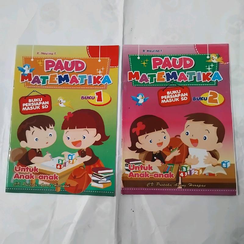 Buku Paud Matematika Jilid 1 2 untuk Paud TK Persiapan Masuk SD  - PAH 0