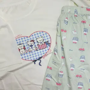 Piyama tencel anak 1-12tahun (pendek) Baby Tidur Lembut