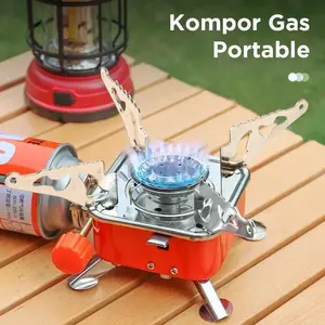 Kovar Kompor Gas Portable Mini Lipat Outdoor Ultralight Camping Stove - K-202