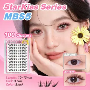 【Pengiriman 24 jam】【Pinset Gratis】Mineboom【Starkiss Series】【Baby Comic & Nine-tailed Rabbit】Bulu mata palsu pemula bebas lem tidak perlu menggunakan lem bulu