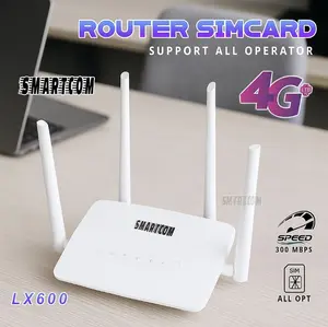 SMARTCOM  Router Modem Wireless 4G LTE WiFi HTE CPE C300 LX-600 150mbps Unlock All Operator