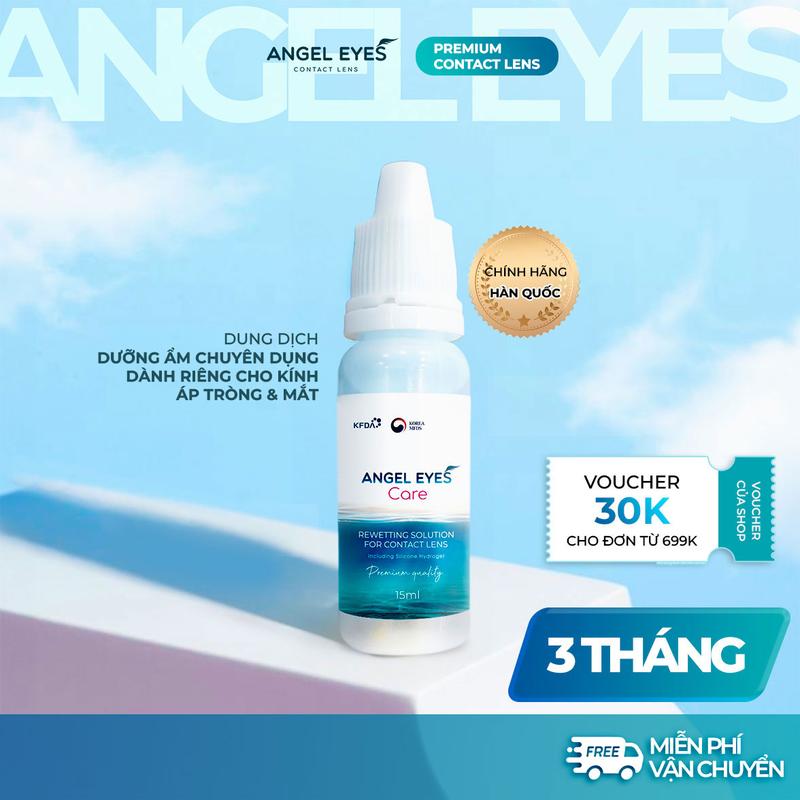 Nước nhỏ mắt lens Angel Eyes Care 15ml | Nhỏ mắt kính áp tròng cao cấp cho mắt nhạy cảm