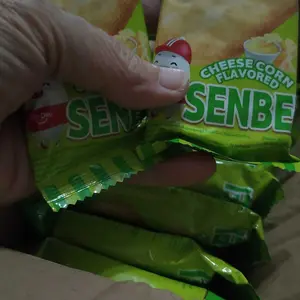 【Beli 5 Gratis 1】GoDay Senbei Keju Jagung 10pcs Kreker Beras Renyah Gurih Produk Baru Tanpa Gorengan Halal Cemilan Anak & Keluarga