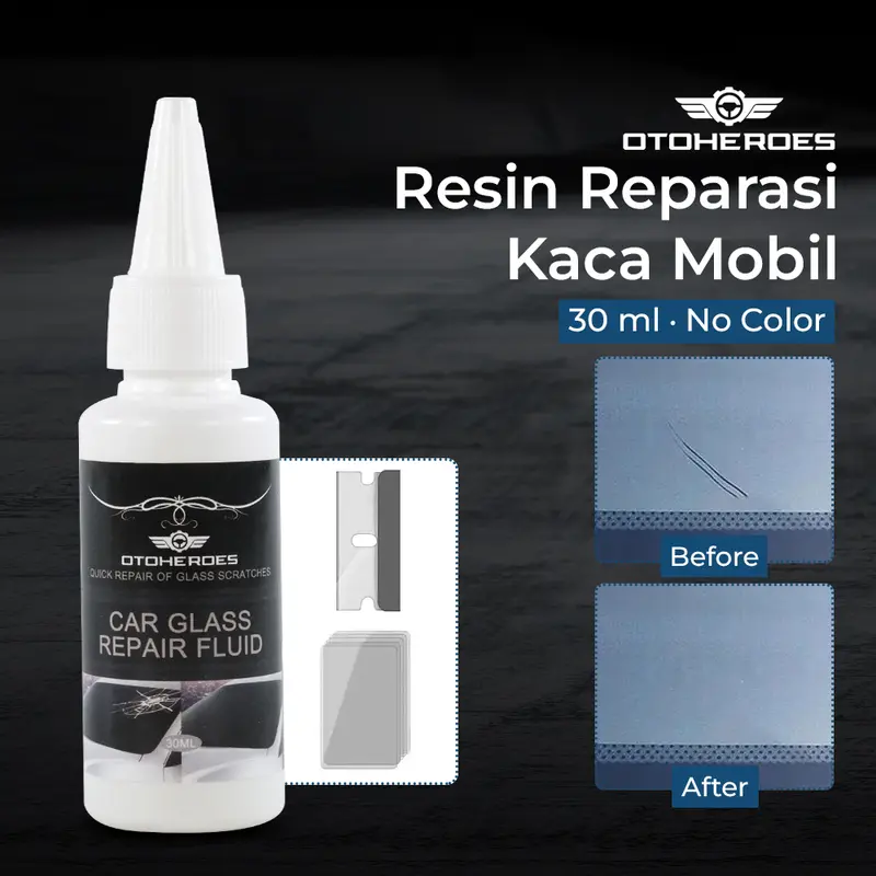 COD OTOHEROES Resin Reparasi Kaca Mobil Car Glass Repair Fluid 30ml - XJ01C Terbaru Kendaraan 0