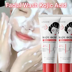 Kojic Acid Facial Wash 100g Facial Wash Pemutih Penghilang Flek Hitam Pembersih Wajah Pemutih Wajah Komedo Mencerahkan Warna Kulit Kontrol Minyak Melembabkan Ringan Dan Tidak Mengiritasi Pori-Pori Sabun Cleanser Cleansing Membersihkan Perawatan Pencerah