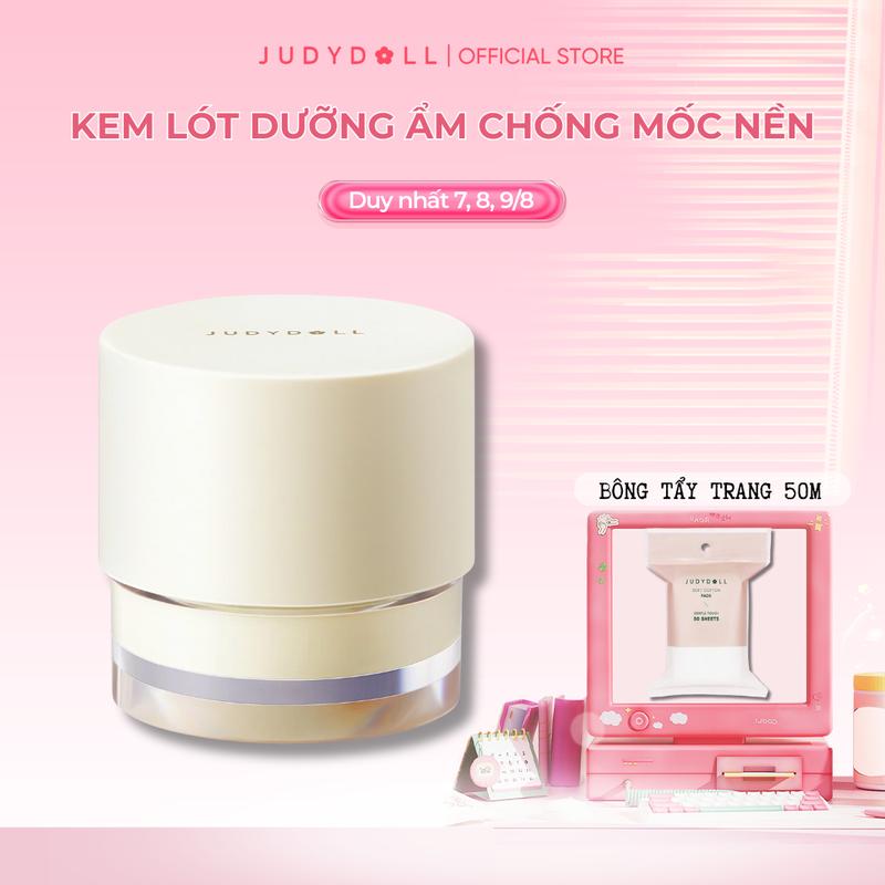 [HN] JUDYDOLL Kem lót dưỡng ẩm Nourising Makeup Base Lâu Trôi Chống cakey cho da khô 30g Trang Điểm